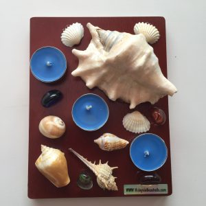 Seashells unique shaped tealight candle with luxury highly Scented Candles ;Blue Sea Breeze .